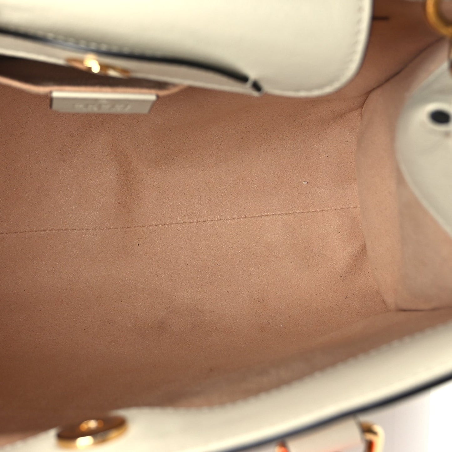 Wonka Grain Calfskin Medium Diana Tote Bag Mystic White Orange Fluo