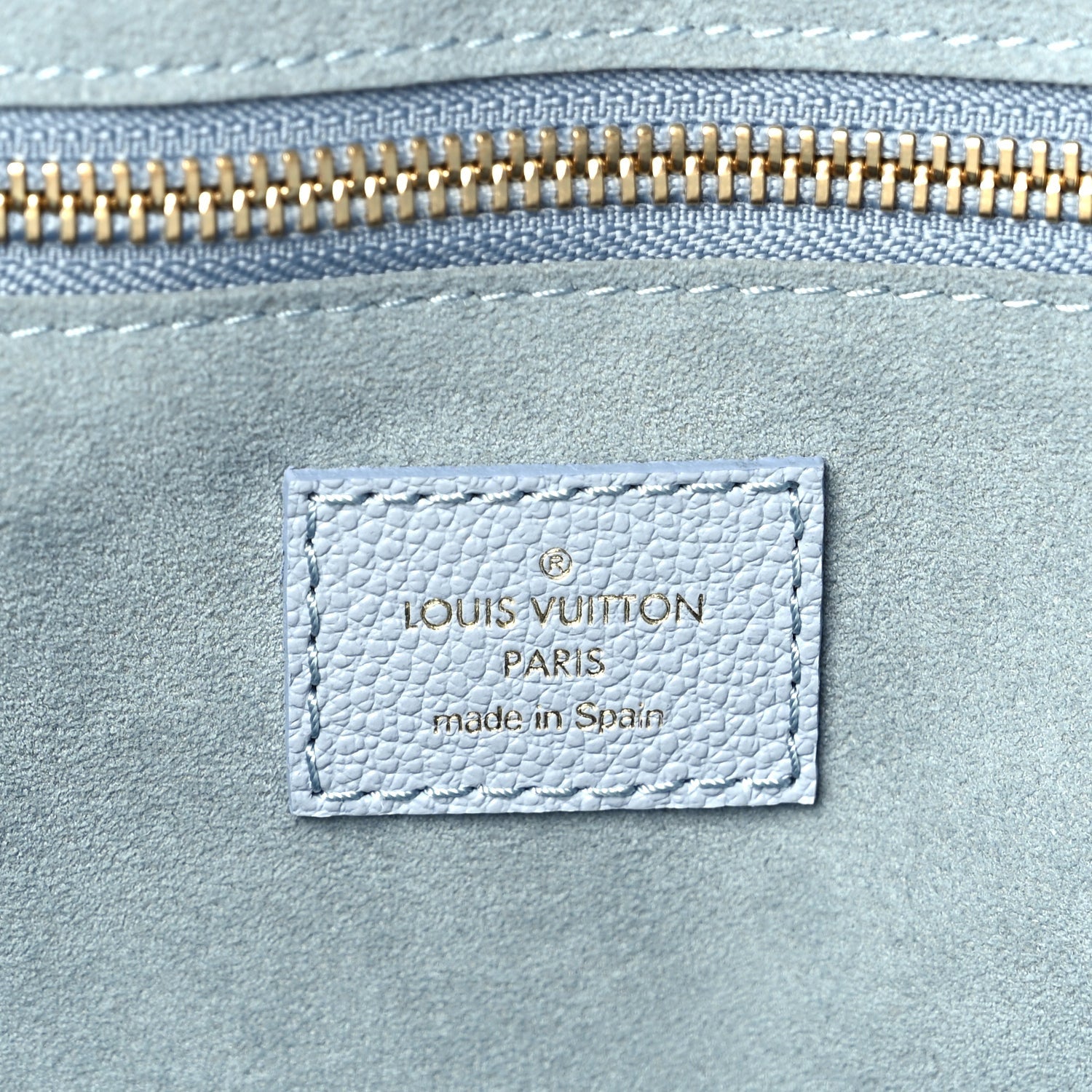 Louis Vuitton Empreinte Monogram Giant Neverfull MM Blue Hour 6 of 9