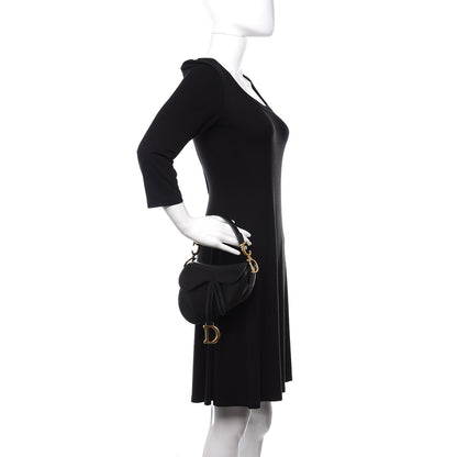 Christian Dior Calfskin Mini Saddle Bag Black 2 of 8