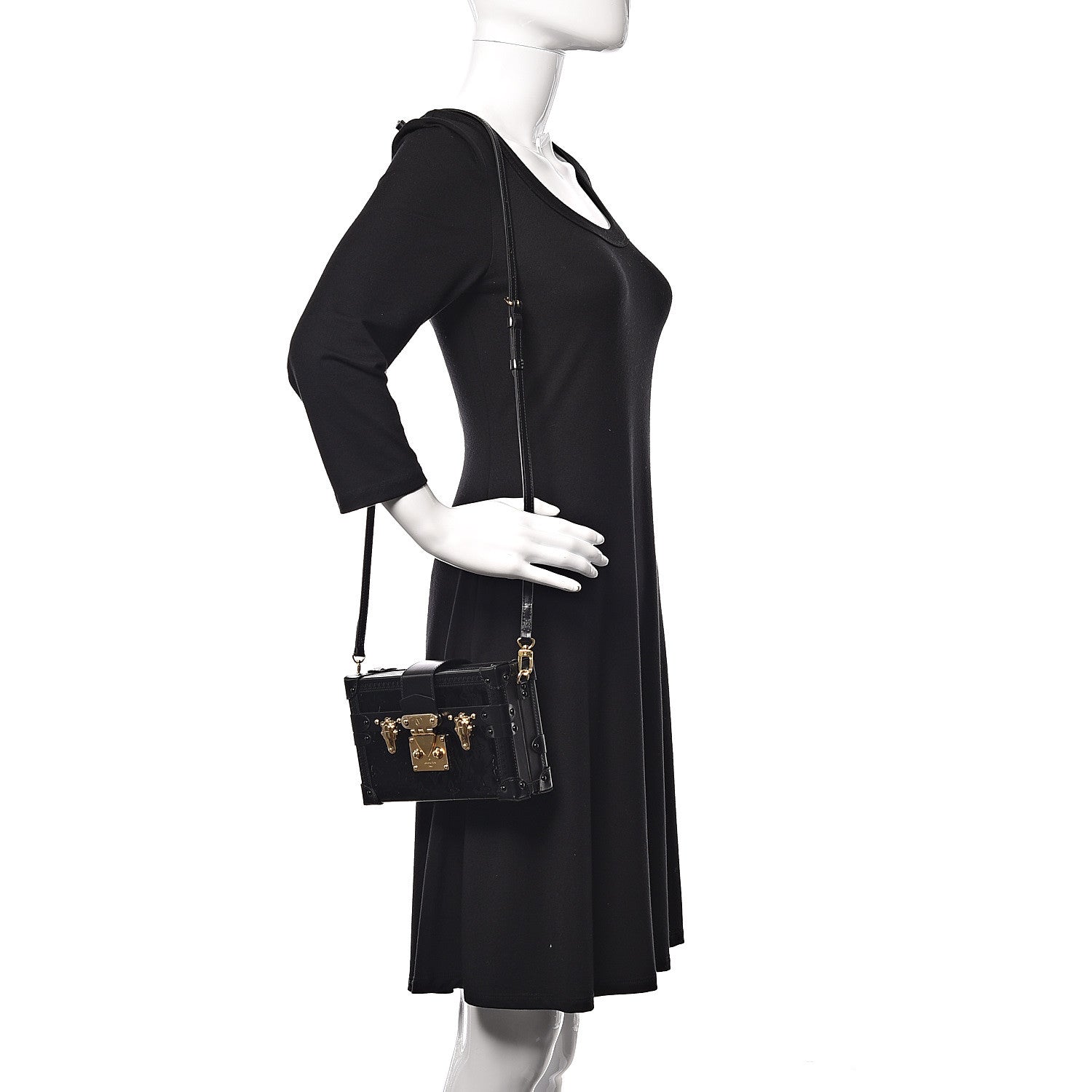 Louis Vuitton Vernis Petite Malle Black 2 of 9