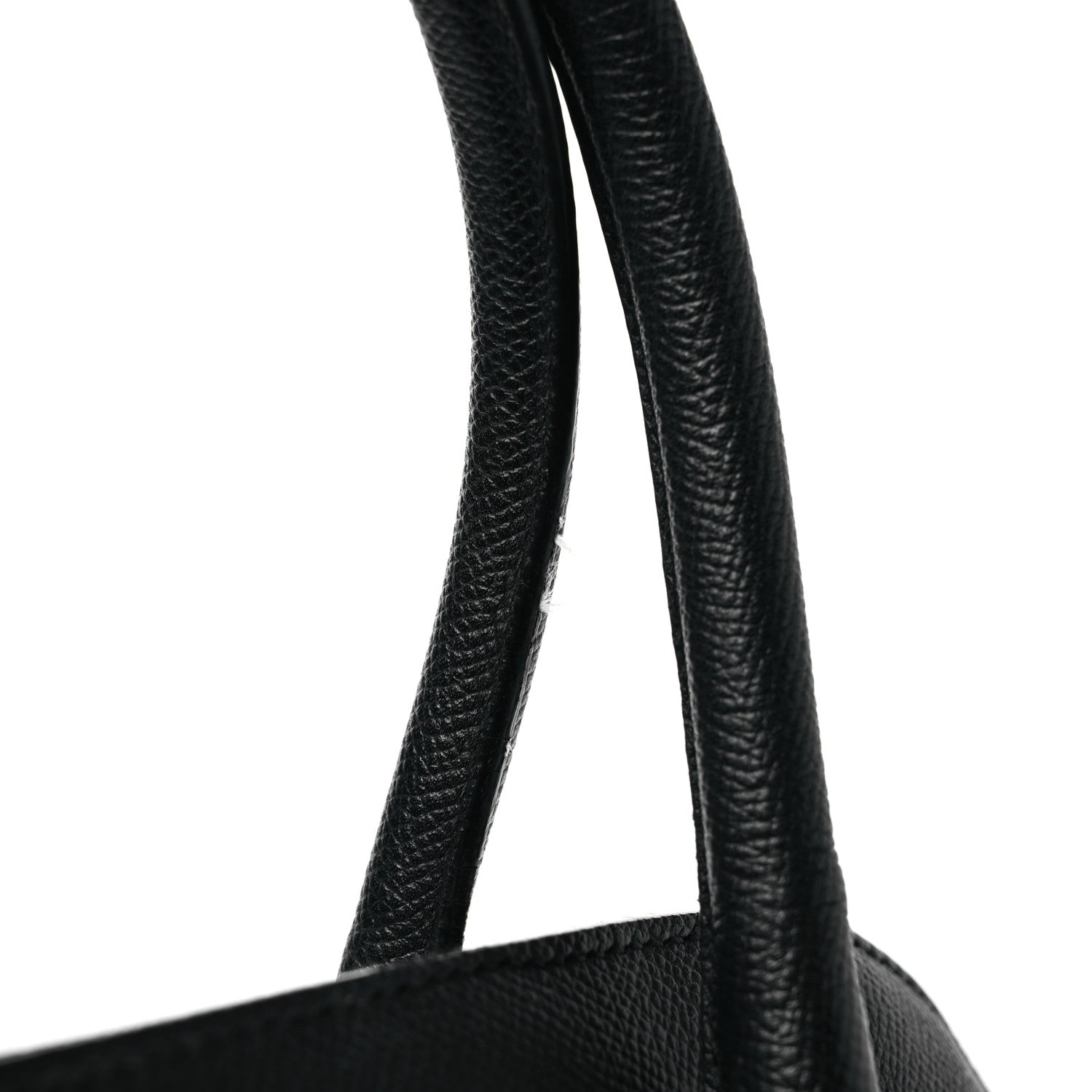 Balenciaga Signature Grained Calfskin Logo M Ville Top Handle Bag Black 14 of 17