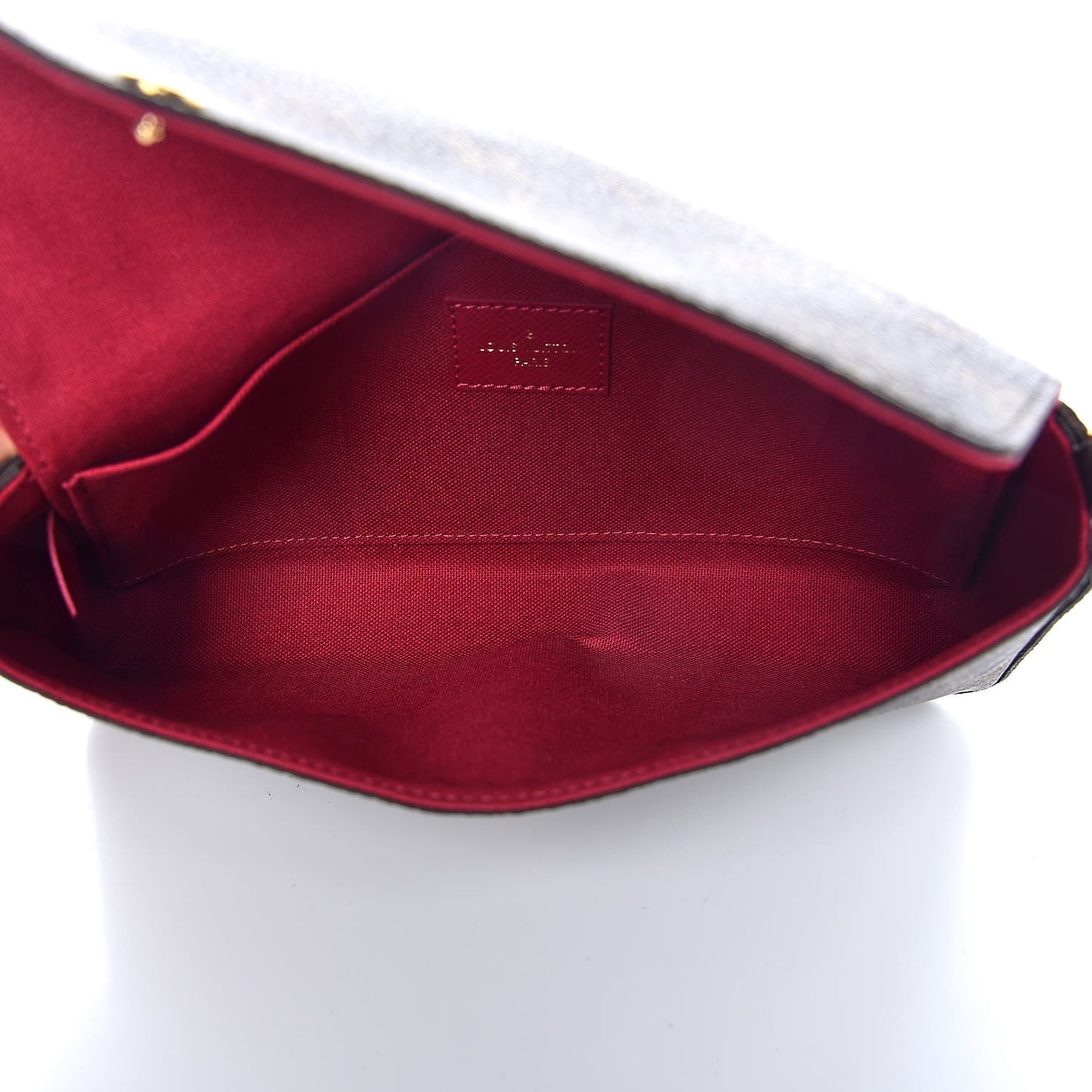 Monogram Pochette Felicie Chain Wallet Fuchsia
