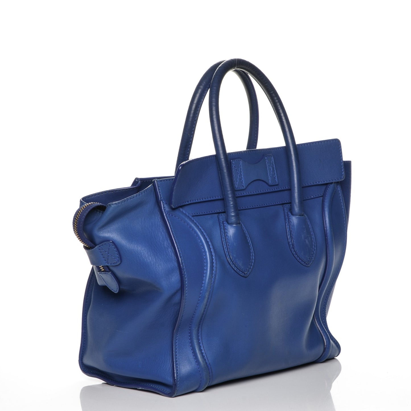 Smooth Calfskin Mini Luggage Electric Blue