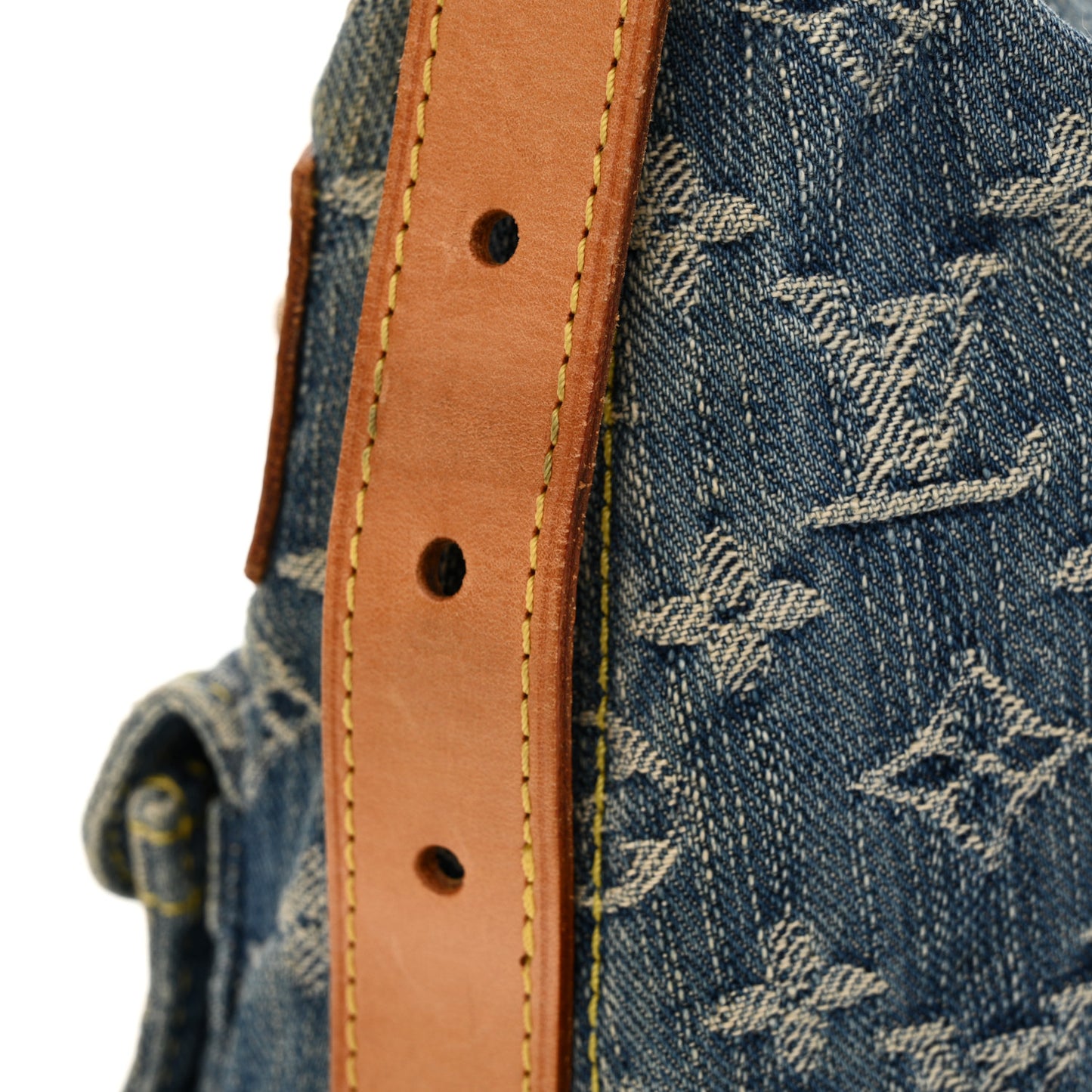 Monogram Denim Baggy PM Blue