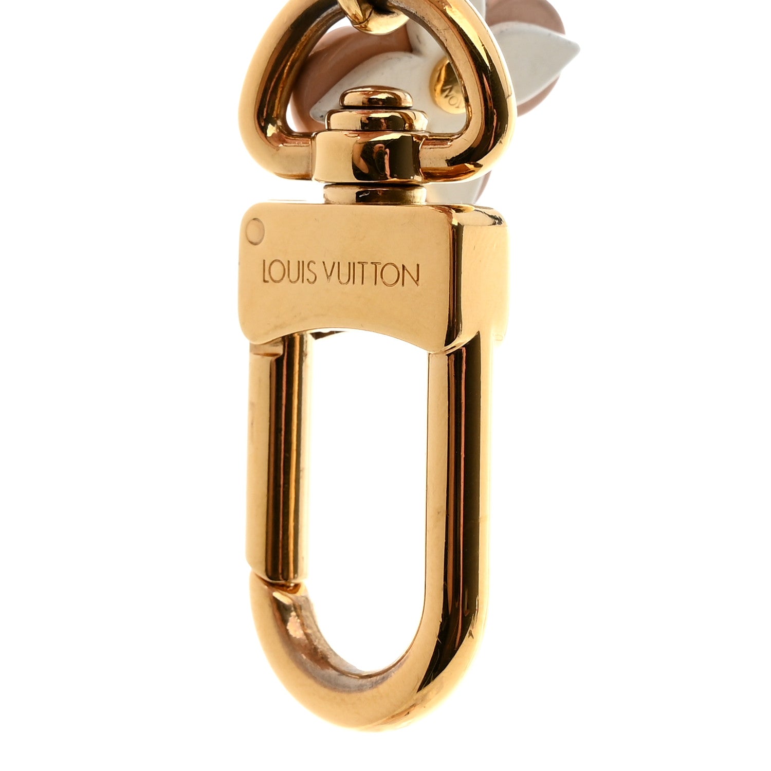 Louis Vuitton Metal Plexiglass Flash Flower Bag Charm Chain 4 of 4