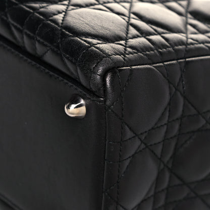Christian Dior Lambskin Cannage Large Lady Dior Black 12 of 13