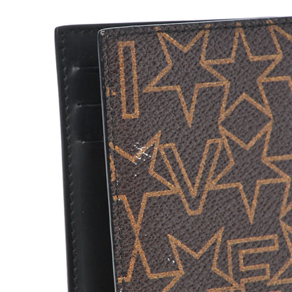 Givenchy Coated Canvas Star Folding Card Case Brown 9 of 10