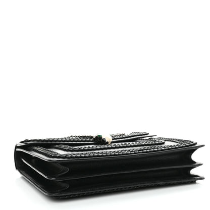 Bulgari Calfskin Plisse Serpenti Forever Crossbody Bag Black 5 of 15