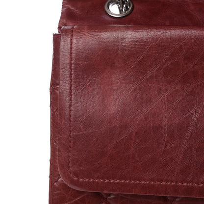 Chanel Aged Calfskin Quilted 2.55 Reissue 228 Flap Dark Red 8 of 13