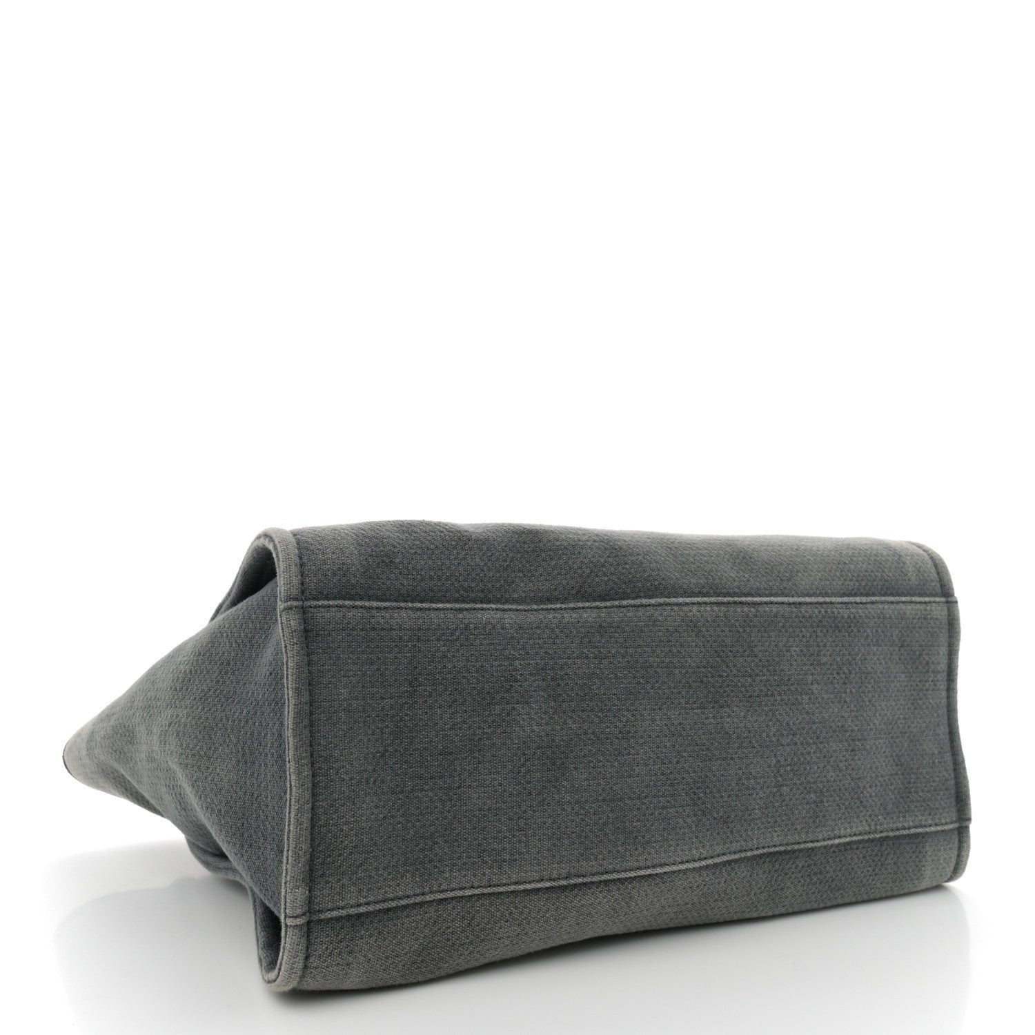 Chanel Canvas Large Deauville Tote Grey 4 of 7