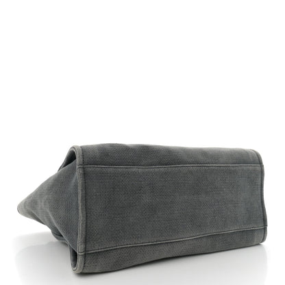 Chanel Canvas Large Deauville Tote Grey 4 of 7