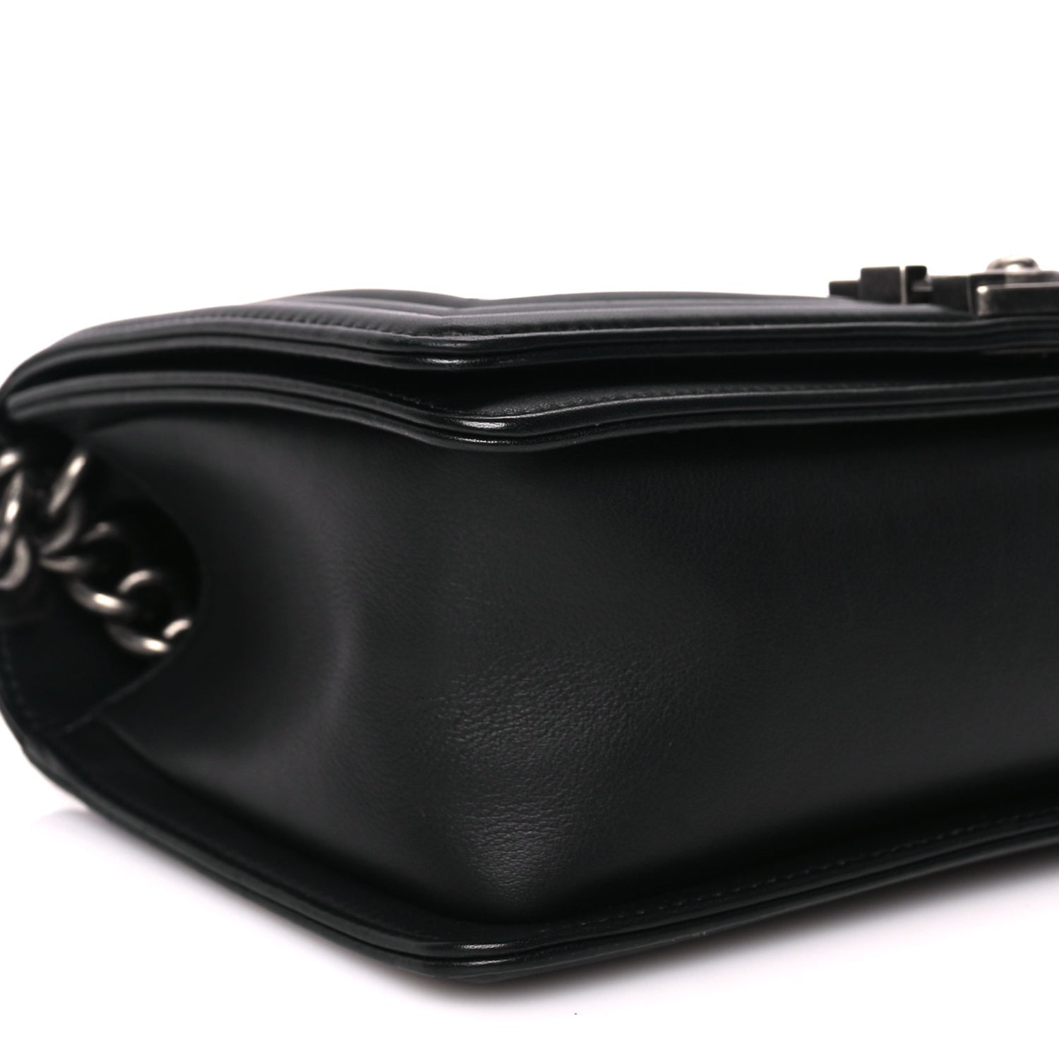 Chanel Calfskin Quilted Medium Boy Flap Black 8 of 9