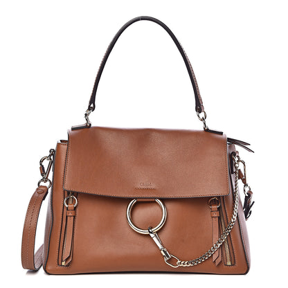 Chloe Calfskin Medium Faye Day Shoulder Bag Tan 1 of 12