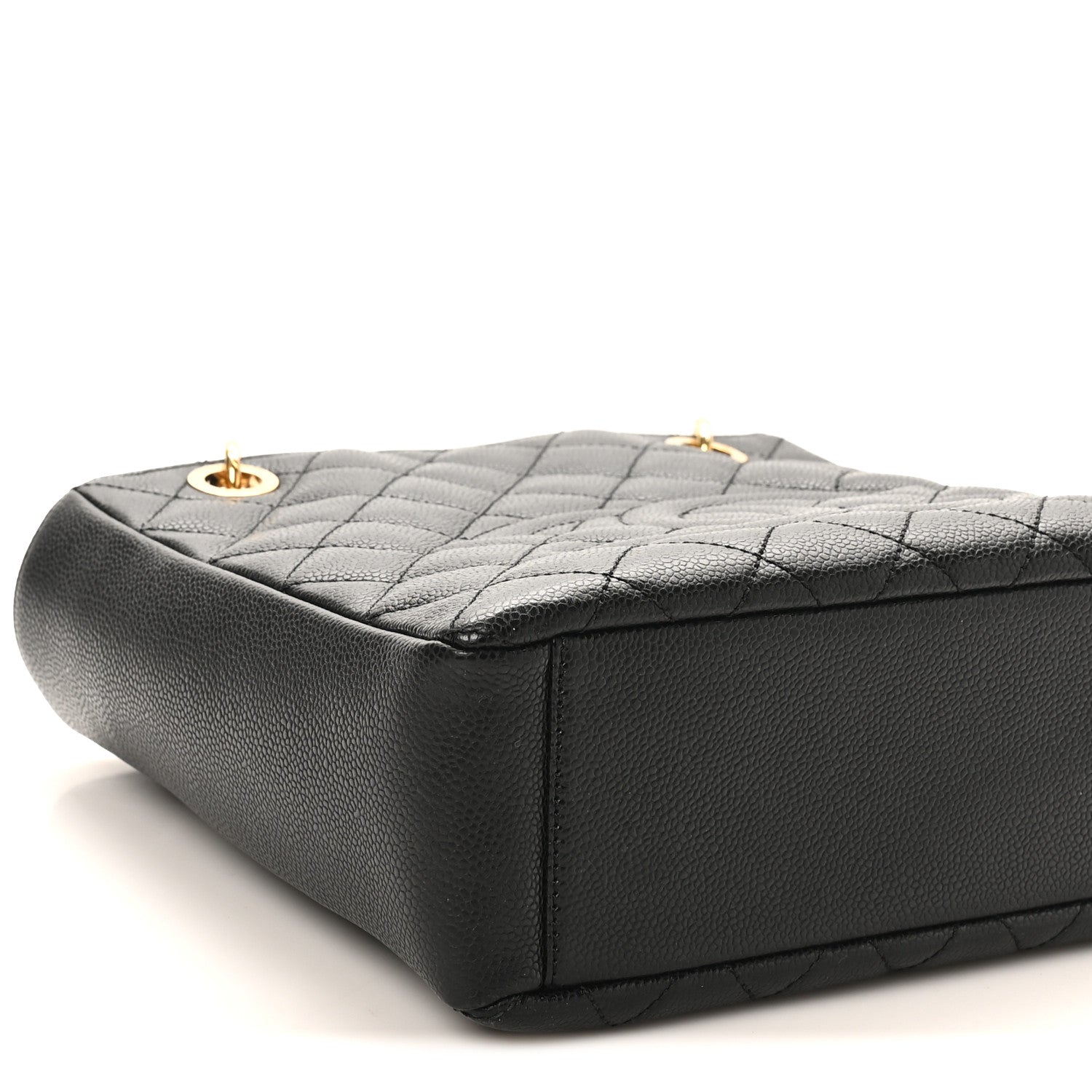 Chanel Caviar Quilted Petit Shopping Tote PST Black 9 of 10