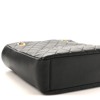 Chanel Caviar Quilted Petit Shopping Tote PST Black 9 of 10