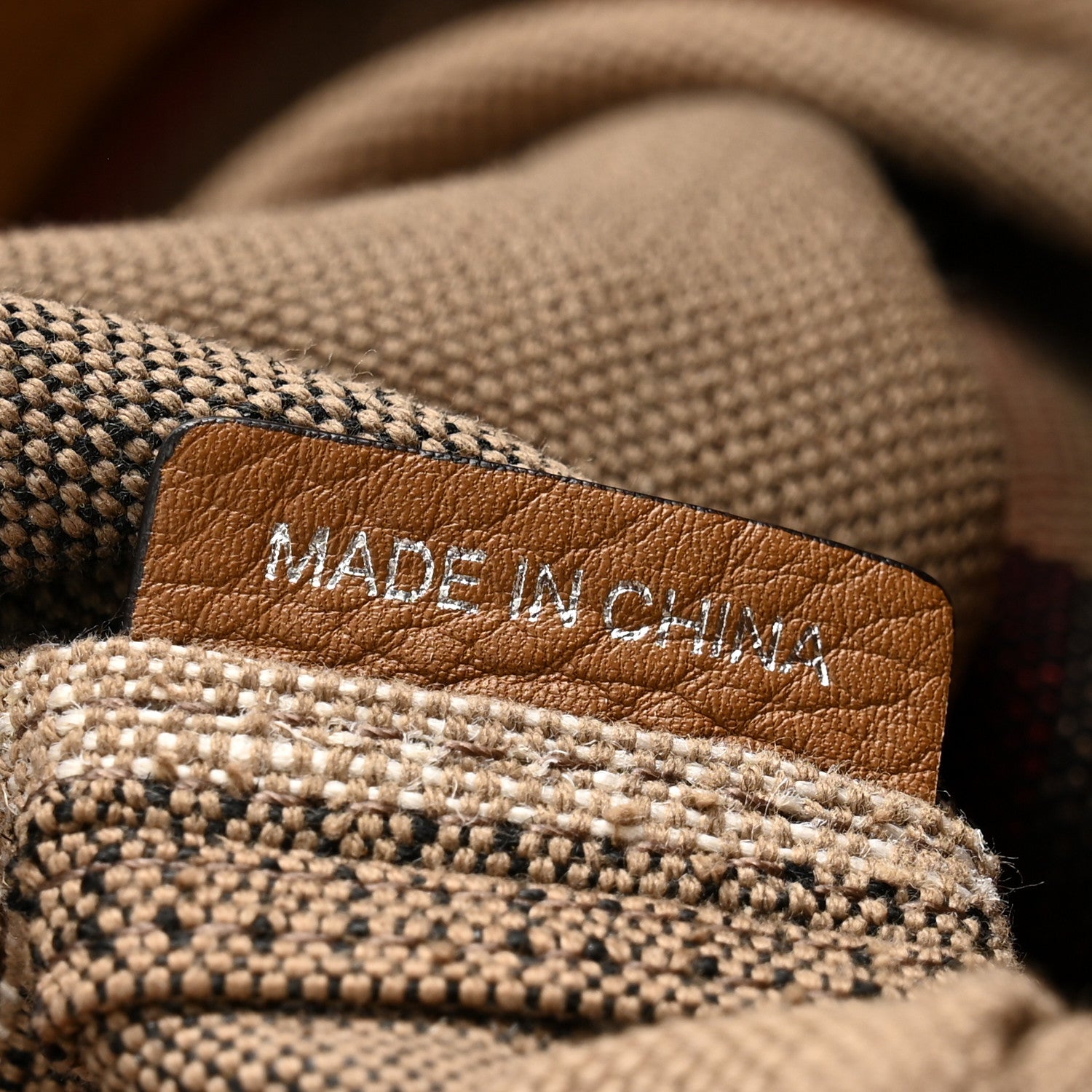 Burberry Grainy Calfskin Canvas Mega Check Medium Ashby Tassel Hobo Saddle Brown 7 of 12