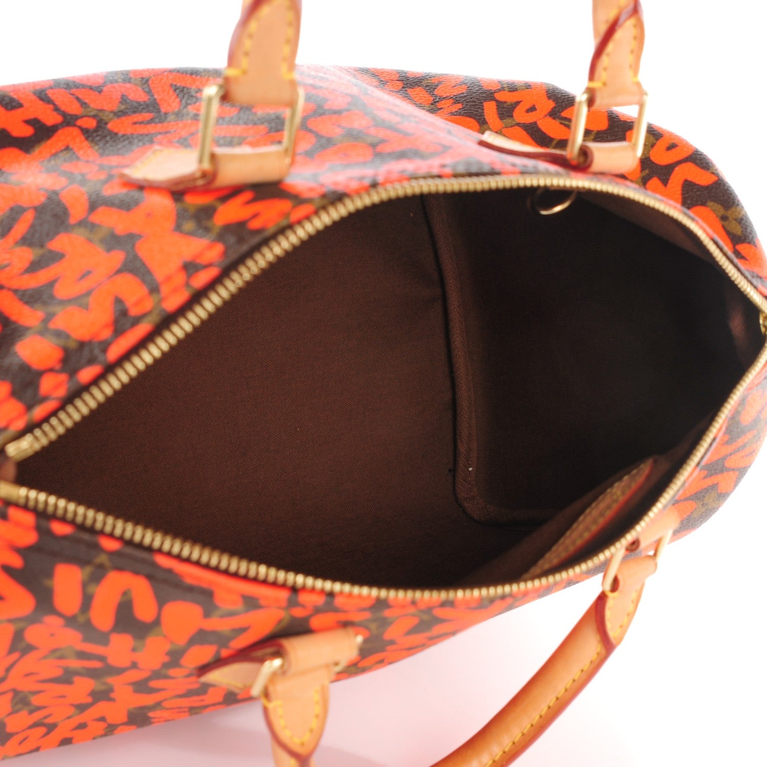Louis Vuitton Monogram Graffiti Speedy 30 Orange 5 of 8