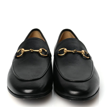 Gucci Calfskin Womens Jordaan Loafers 37.5 Black 3 of 9