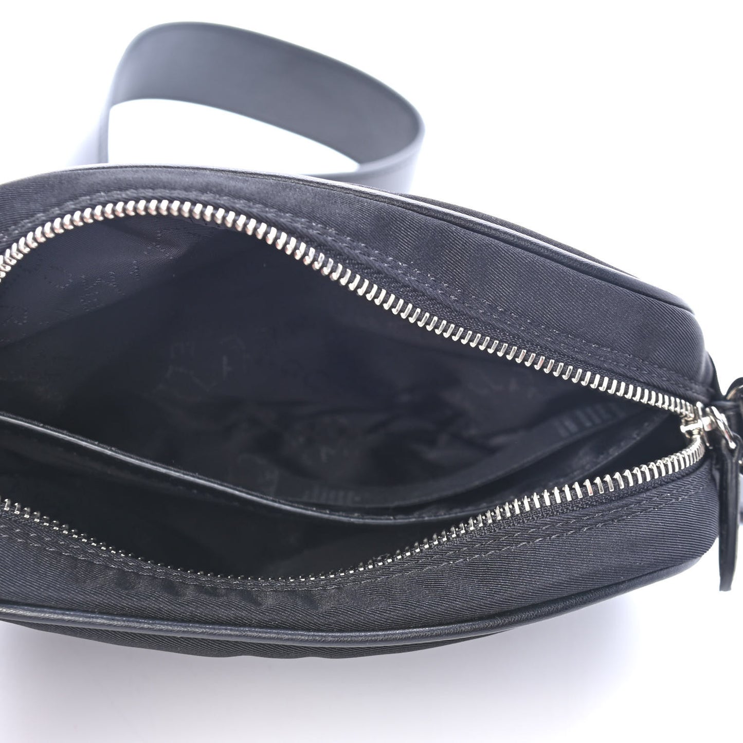 Nylon Eco Alter Nappa Studded Logo Camera Bag Black
