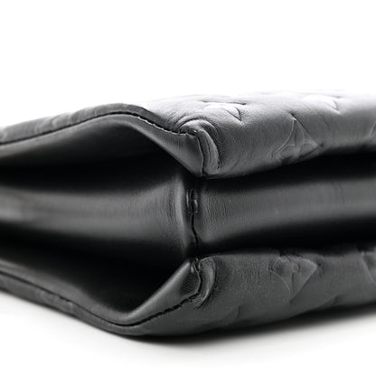 Louis Vuitton Lambskin Embossed Monogram Coussin PM Black 9 of 10