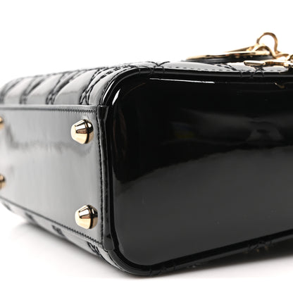 Christian Dior Patent Cannage Mini Lady Dior Black 10 of 11