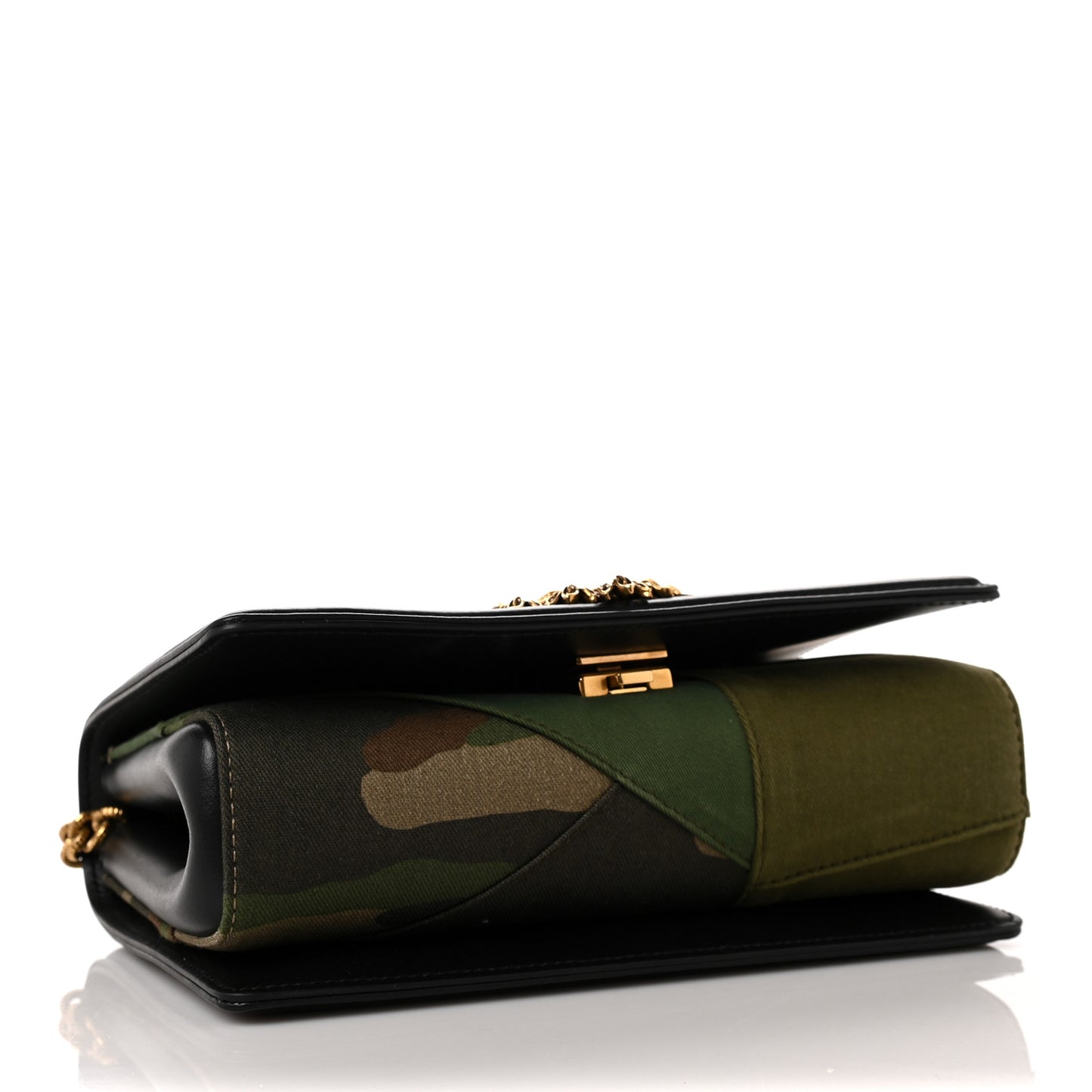 Calfskin Camouflage Pattern Medium Devotion Crossbody Bag
