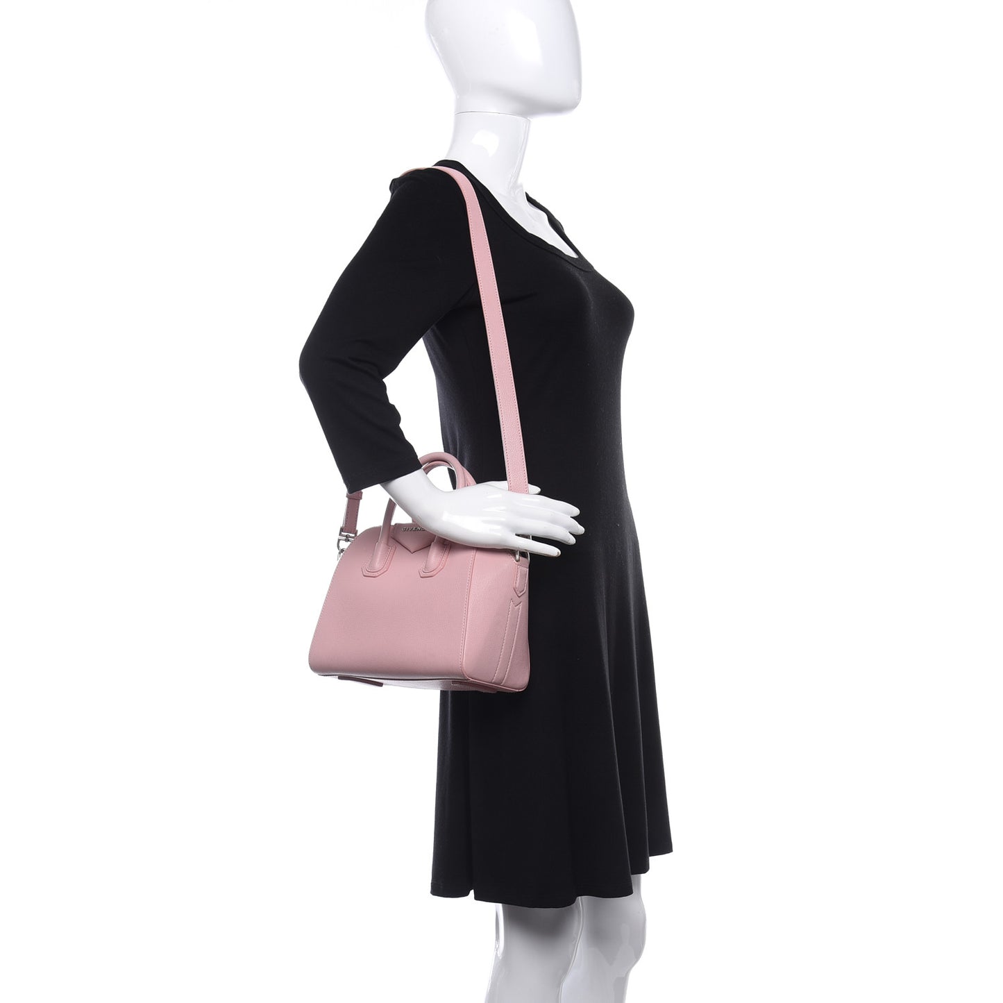 Sugar Goatskin Mini Antigona Bright Pink