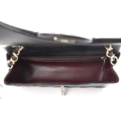 Chanel Lambskin Quilted Mini Rectangular Flap Black 5 of 8