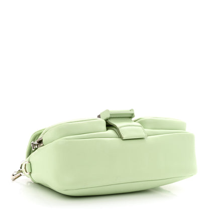 Prada Nappa Re-Nylon Double Pocket Buckle Shoulder Bag Acqua 4 of 12