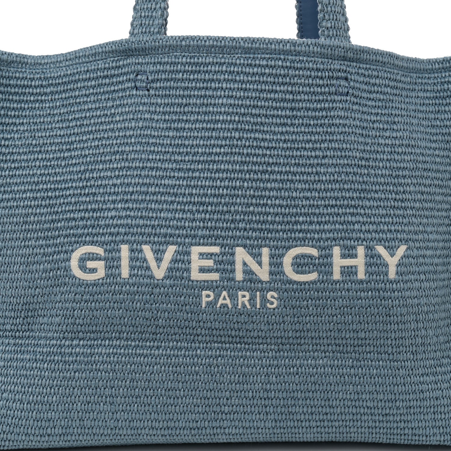 Givenchy Raffia Large G Shopping Tote Blue 8 of 10