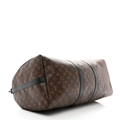 Louis Vuitton Monogram Macassar Keepall Bandouliere 55 3 of 9