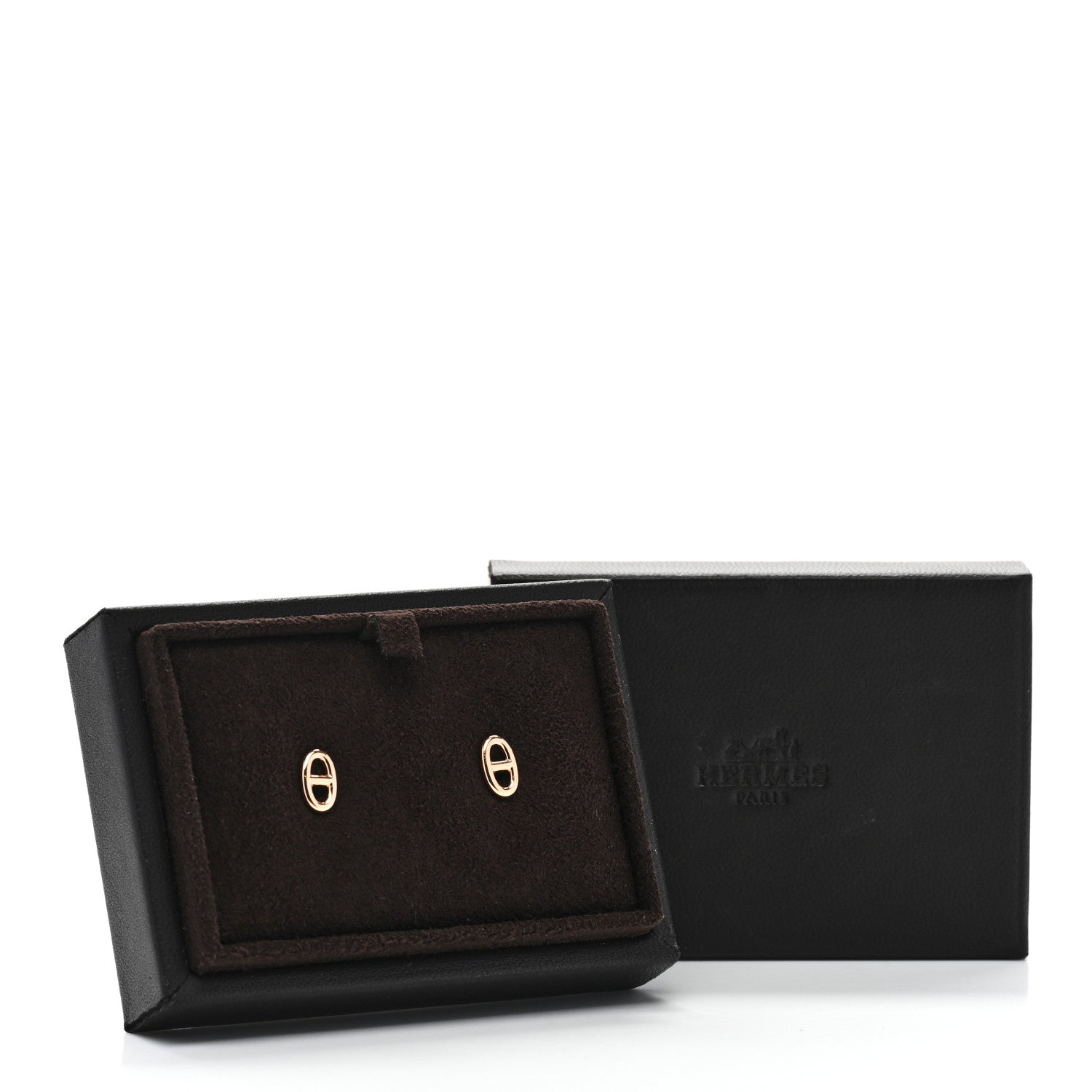 Hermes 18K Rose Gold TPM Farandole Stud Earrings 6 of 6