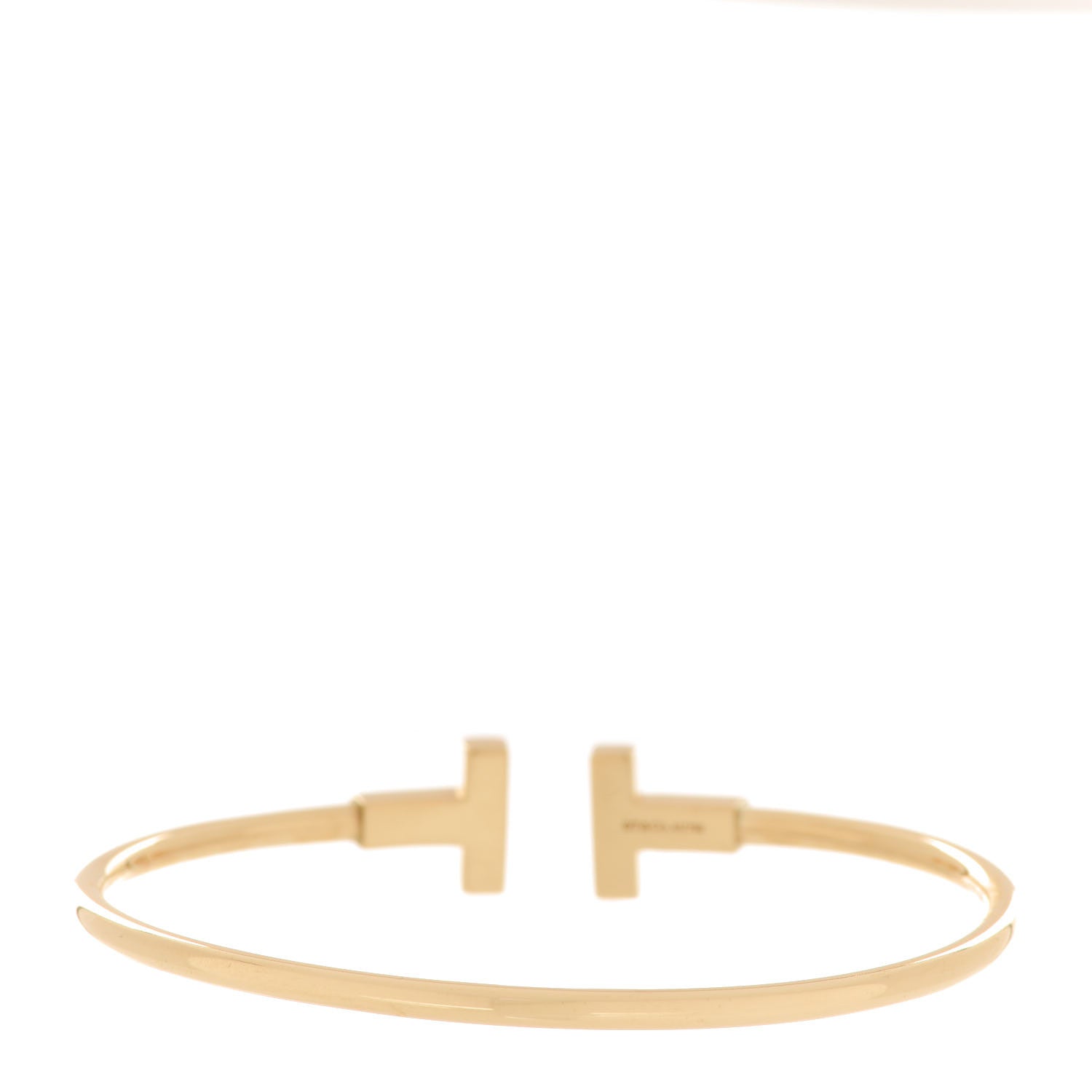 Tiffany 18K Yellow Gold T Wire Bracelet 3 of 5