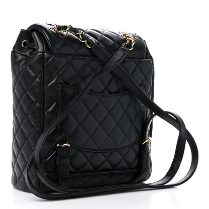 Chanel Lambskin Quilted Small Urban Spirit Backpack Black 3 of 9