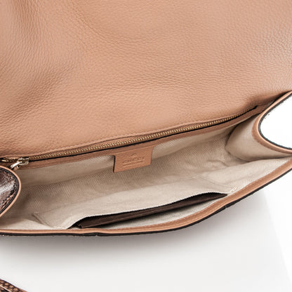 Gucci Python Medium Soho Clutch Pink Pearl 5 of 7