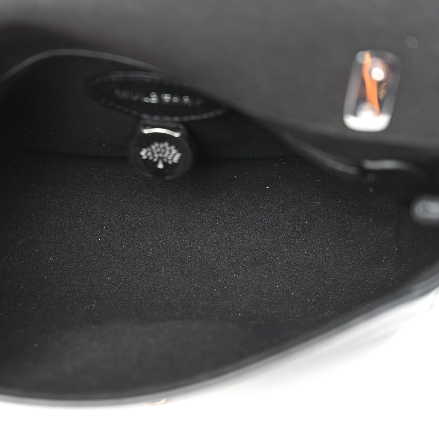 Glossy Goatskin Small Lily Flap Black