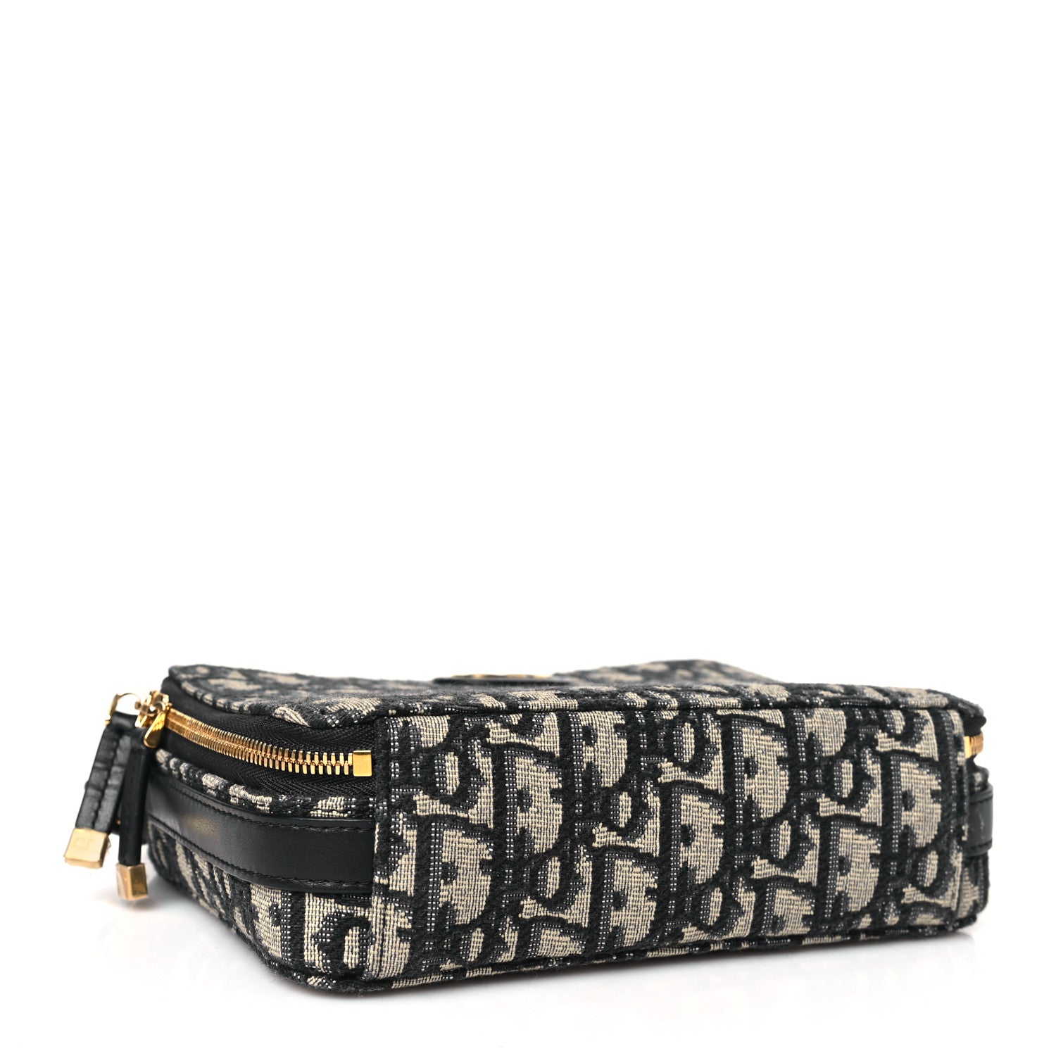 Christian Dior Oblique 30 Montaigne Top Handle Box Bag Blue 4 of 9