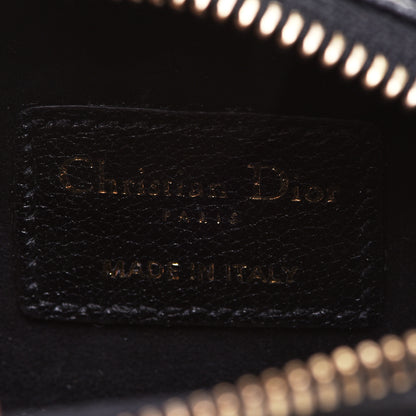 Christian Dior Goatskin Mini Saddle Pouch Black 6 of 9