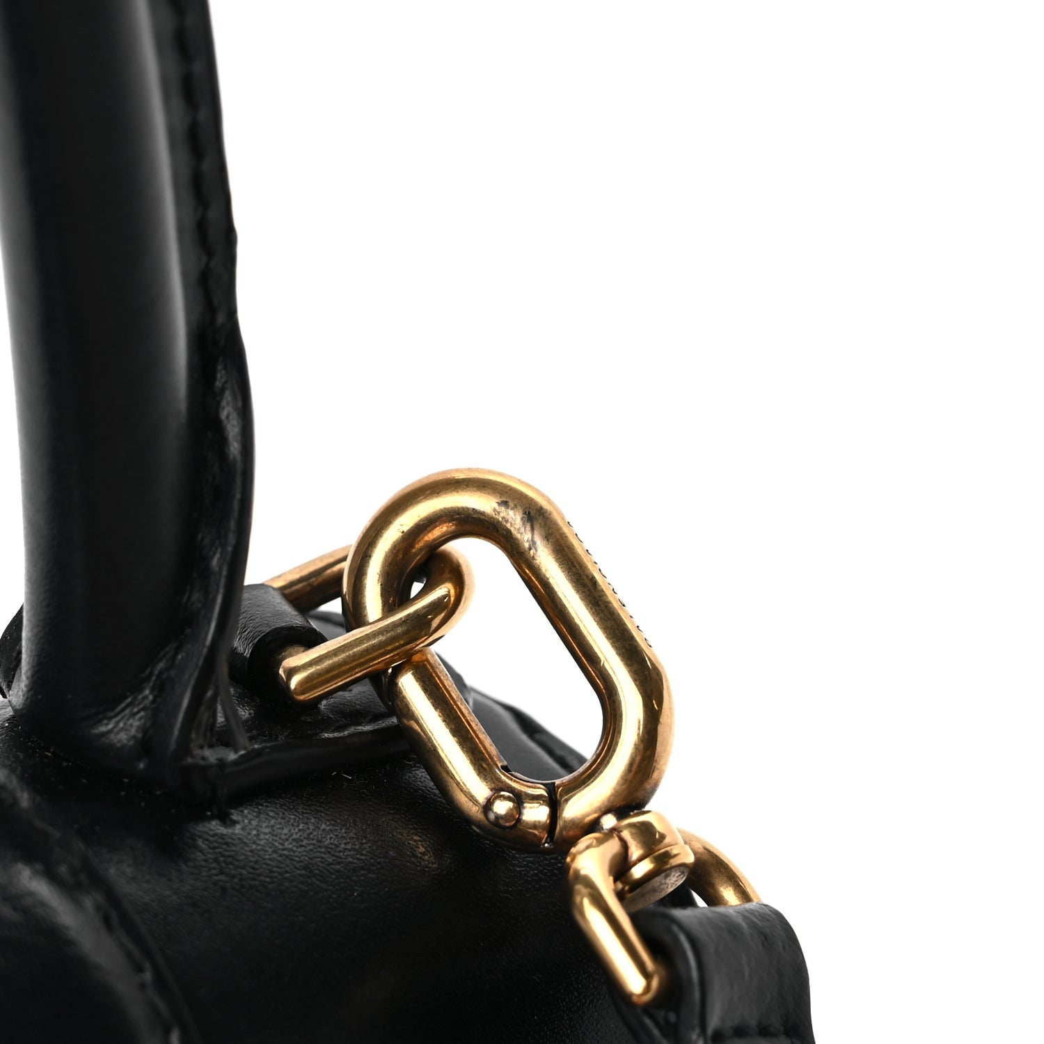 Balenciaga Shiny Box Calfskin Small Hourglass Top Handle Bag Black 10 of 11