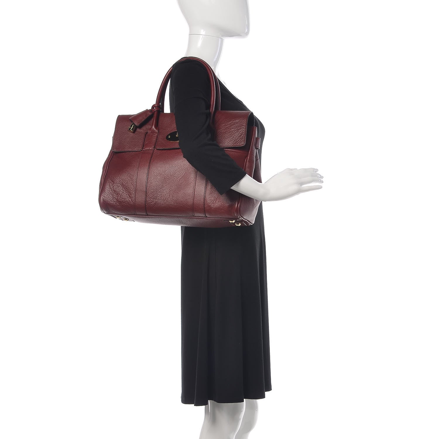 Mulberry Soft Matte Leather Bayswater Black Forest 2 of 10