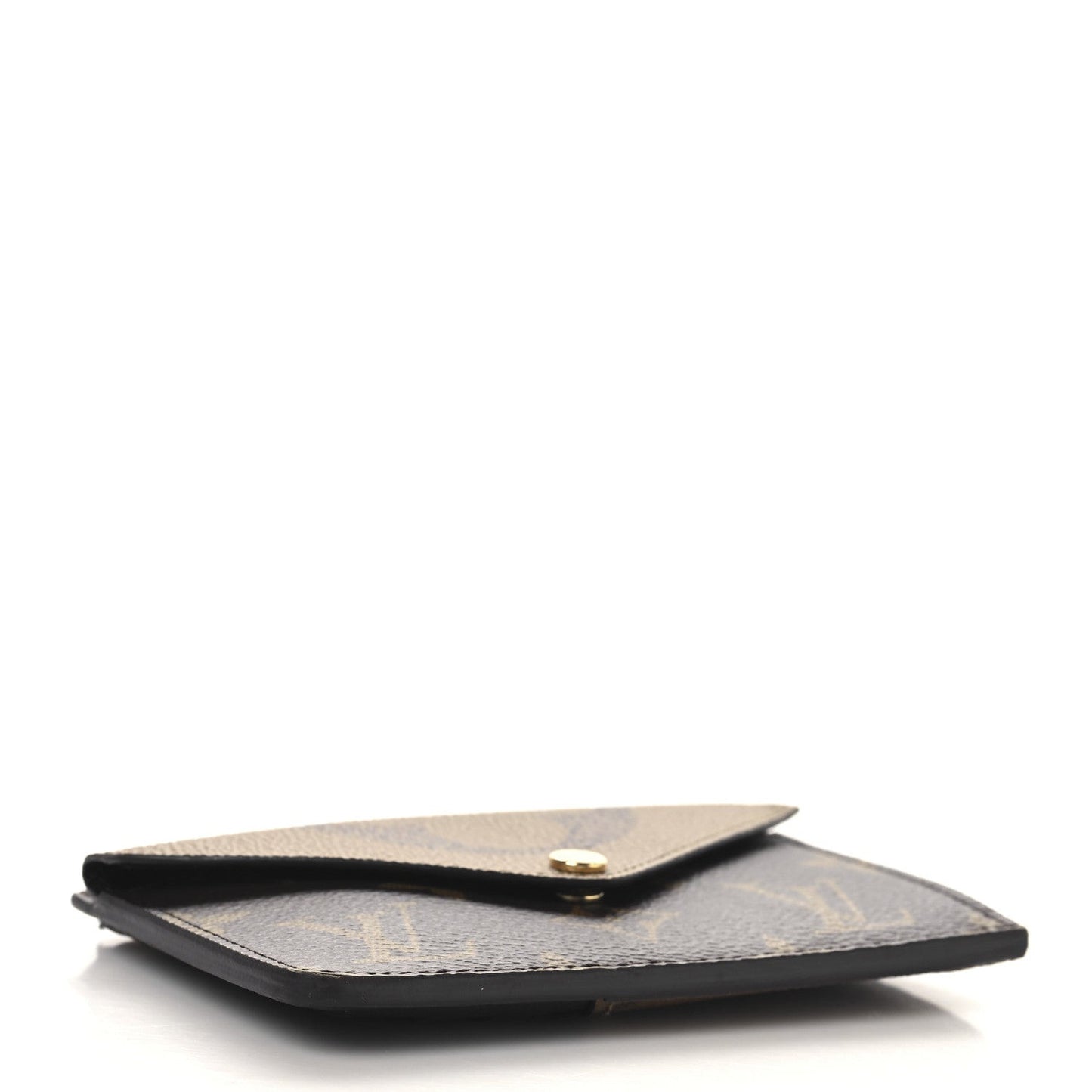Reverse Monogram Recto Verso Card Holder Brown