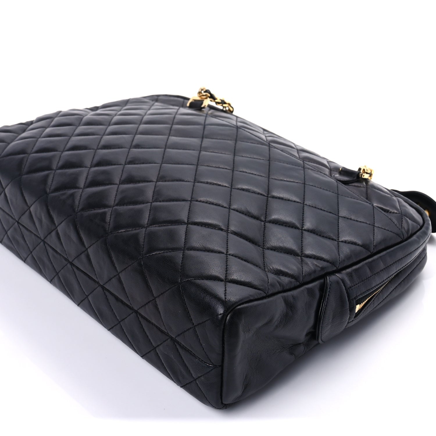 Chanel Lambskin Quilted Large Camera Case  Black 8 of 8