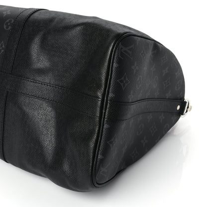 Louis Vuitton Taiga Monogram Eclipse Keepall Bandouliere 50 8 of 8