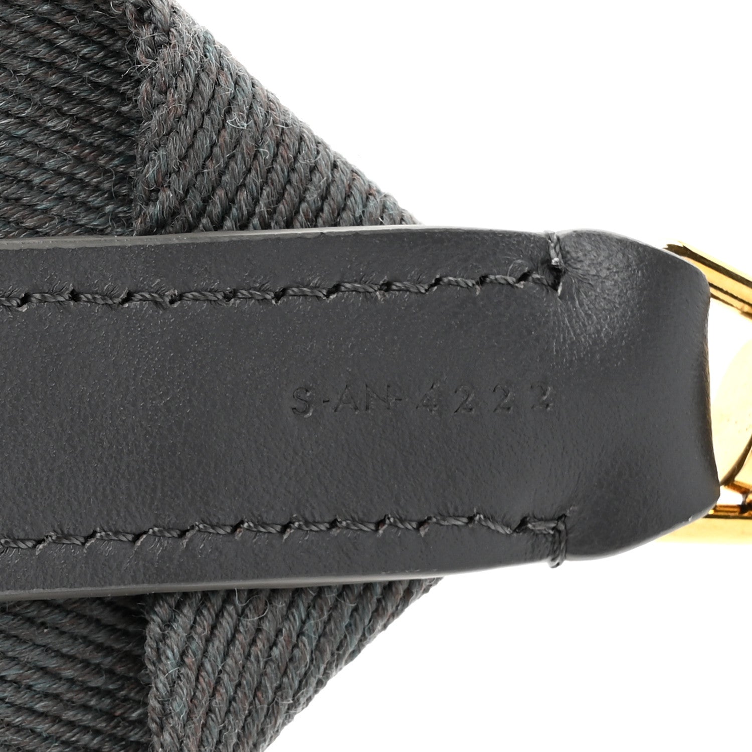 Celine Jacquard Wool Logo Short Strap Grey White 4 of 6