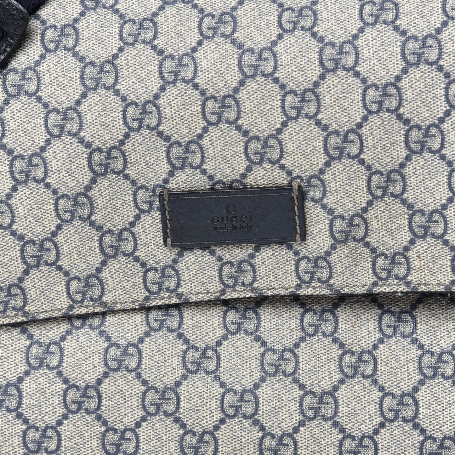 GG Plus Monogram Messenger Diaper Bag Navy