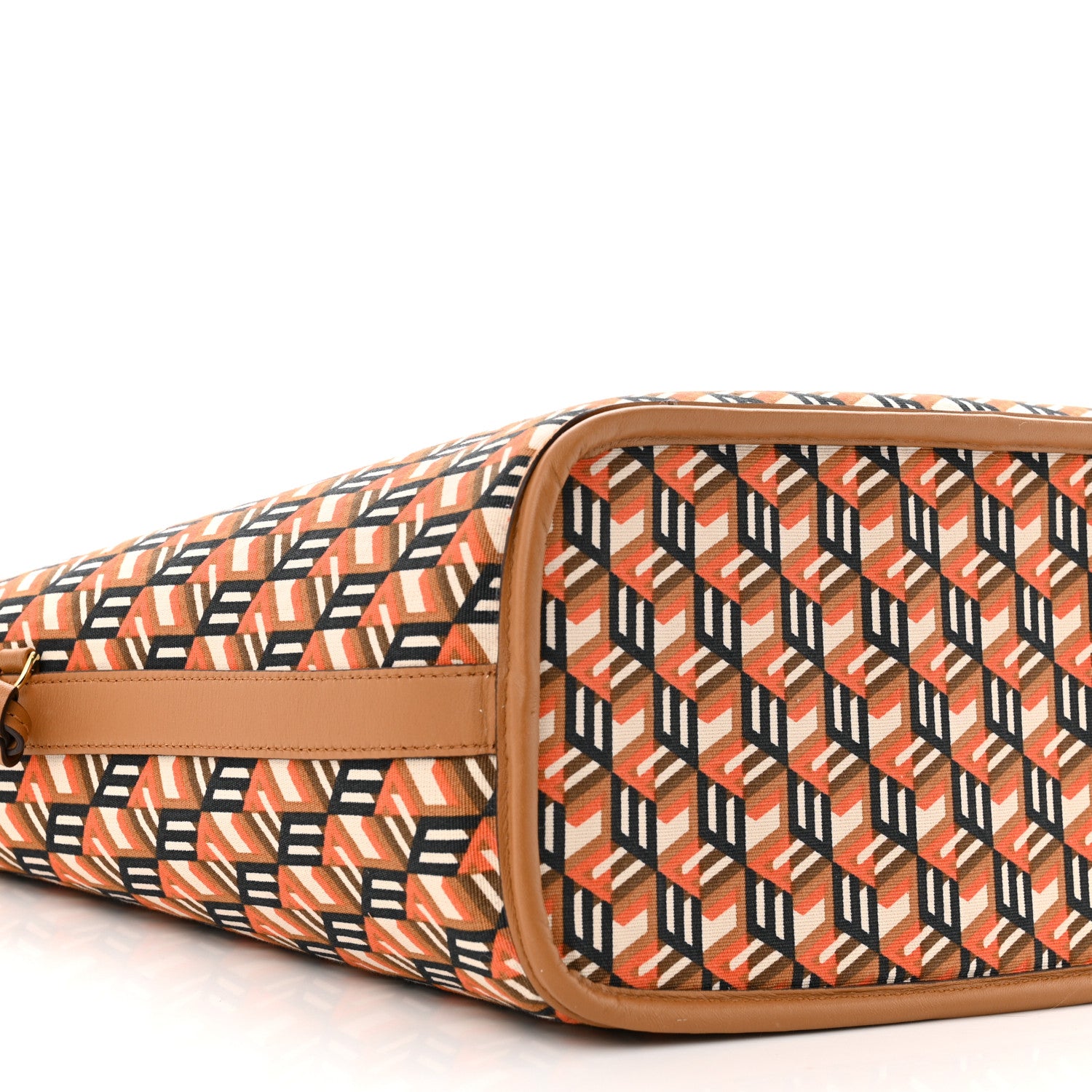 MCM Visetos Small Liz Reversible Shopper Tote Cognac 14 of 17