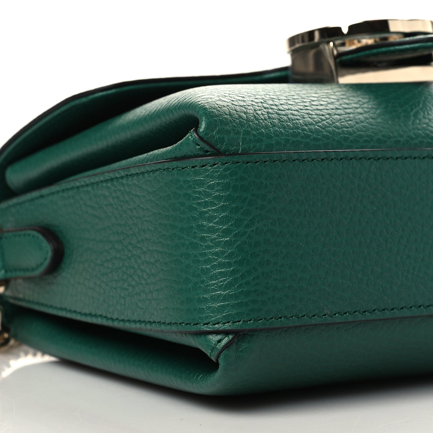 Dollar Calfskin Interlocking G Crossbody Bag Emerald