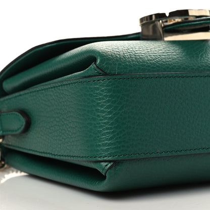 Gucci Dollar Calfskin Interlocking G Crossbody Bag Emerald 9 of 10