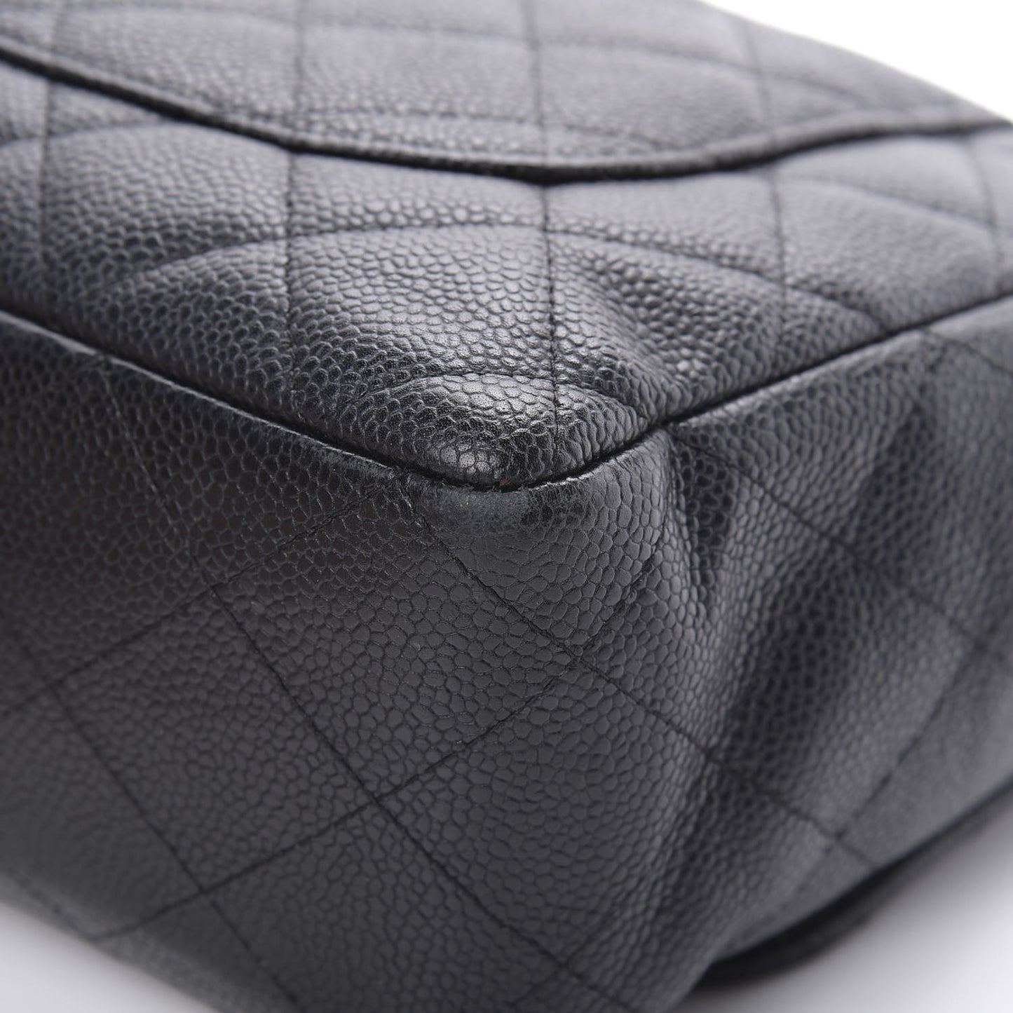Caviar Quilted Jumbo Single Flap Black