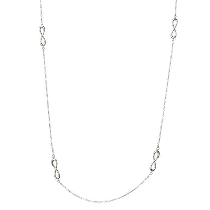 Tiffany Sterling Silver Infinity Endless Necklace 1 of 6